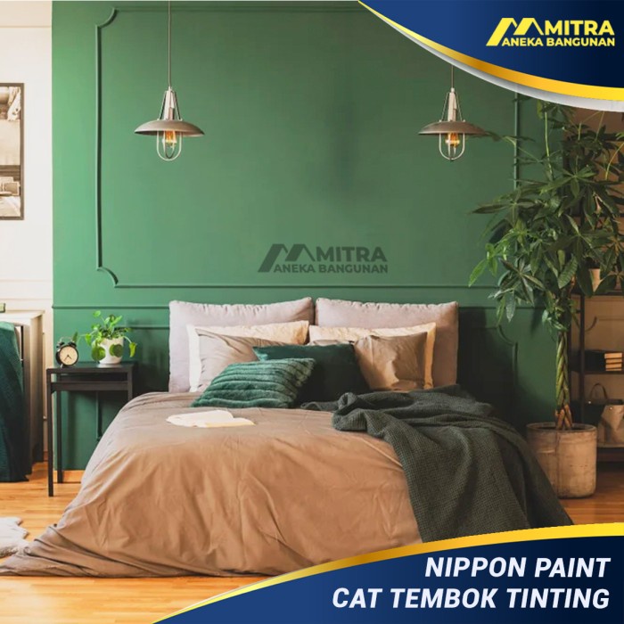 CAT TEMBOK NIPPON PAINT TERRESTRIAL GREEN NP BGG 1800 D HIJAU TUA - VINILEX PRO, TERESTRIALGREEN