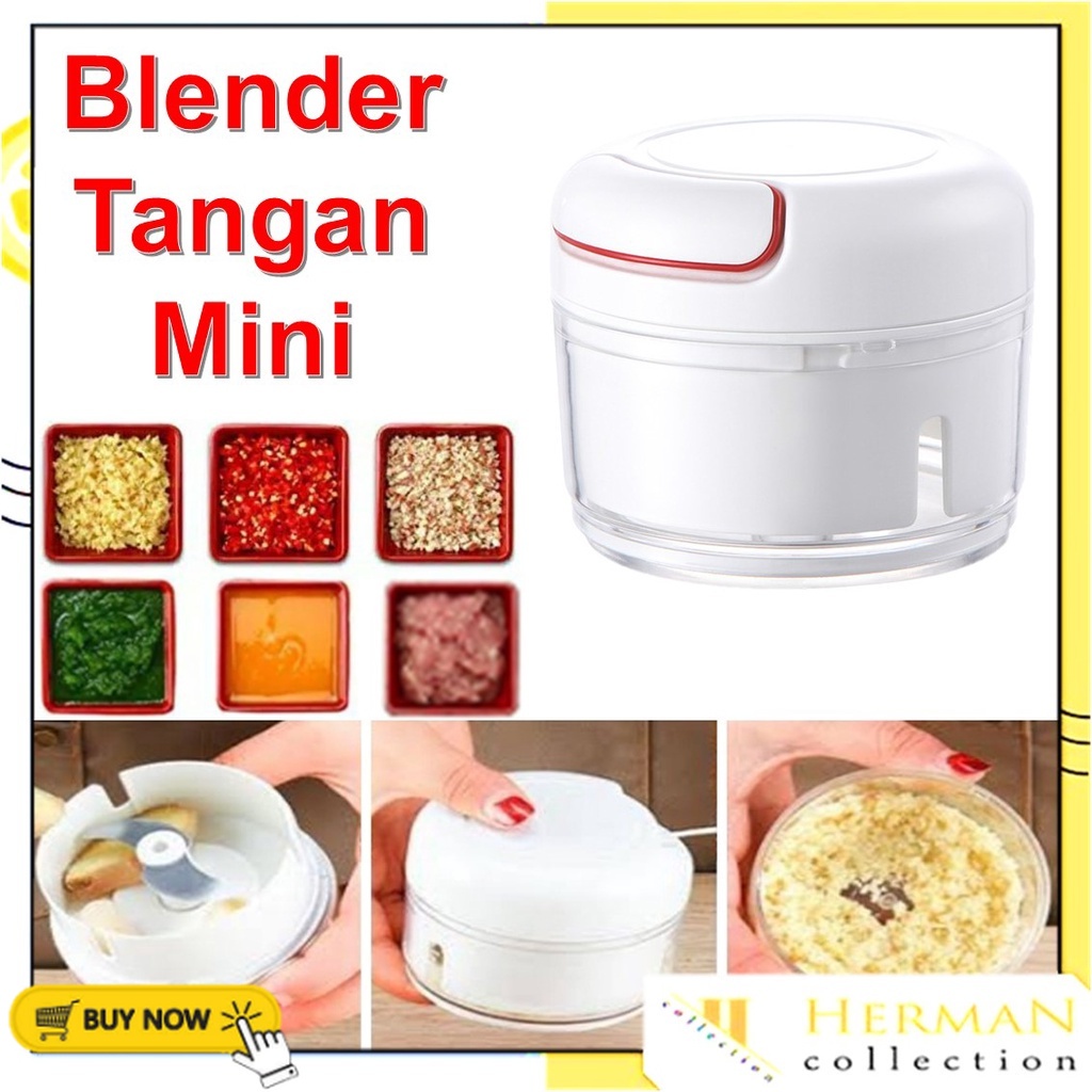 HC Blender Tangan Mini Speedy Chopper Tarik Penghancur Gilingan Bumbu Choper Serbaguna
