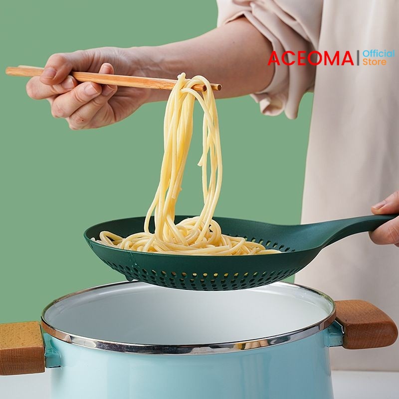 Sendok Saringan Mie Dan Sayuran Besar Multifungsi Tirisan Sayur Buah