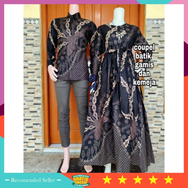 ⭐⭐⭐⭐⭐ Couple Set Remaja Kekinian PRemium Keren Murah - [Top Brand] Couple Baju Batik Modern//Baju Ba
