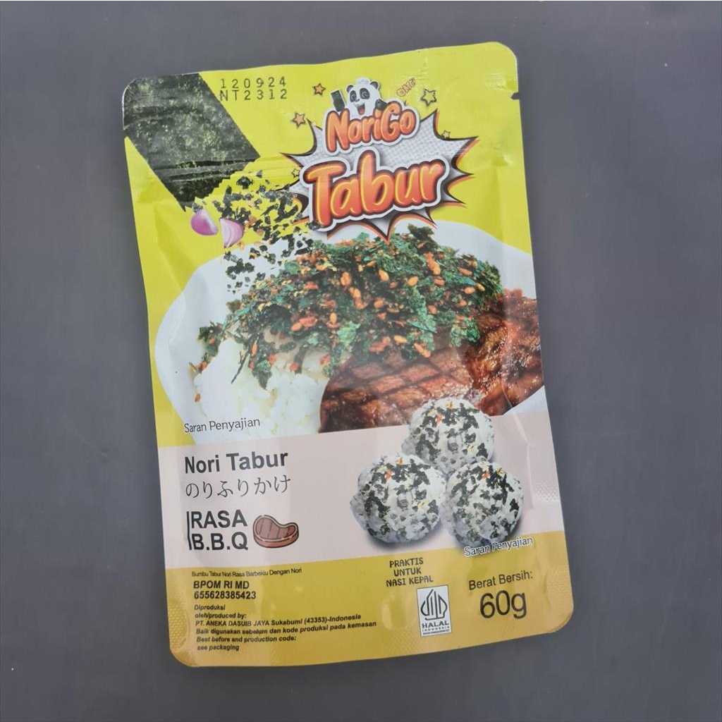 

Nori Tabur Seaweed Rumput Laut Panggang ( Rasa BBQ ) 60g