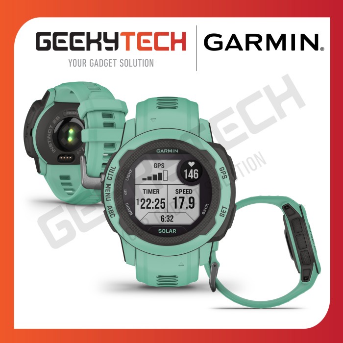 Garmin Instinct 2S Solar - Garansi Resmi TAM 2 Tahun - Mist Grey