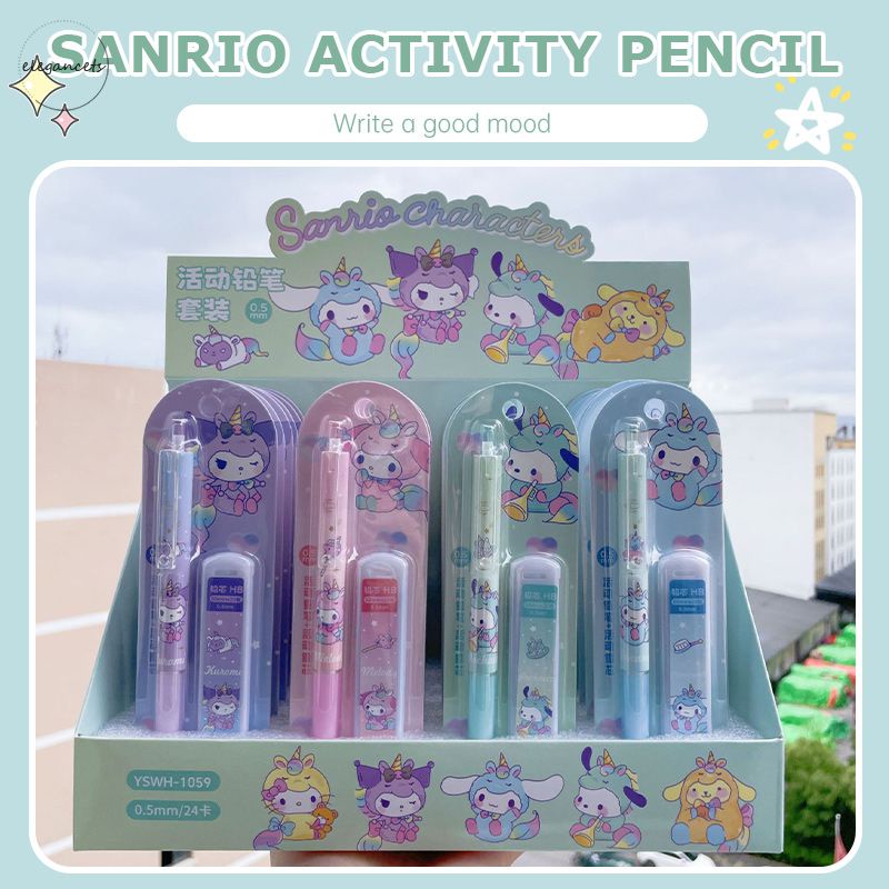 

Kartun pensil sanrio set pensil anak -anak yang lucu E