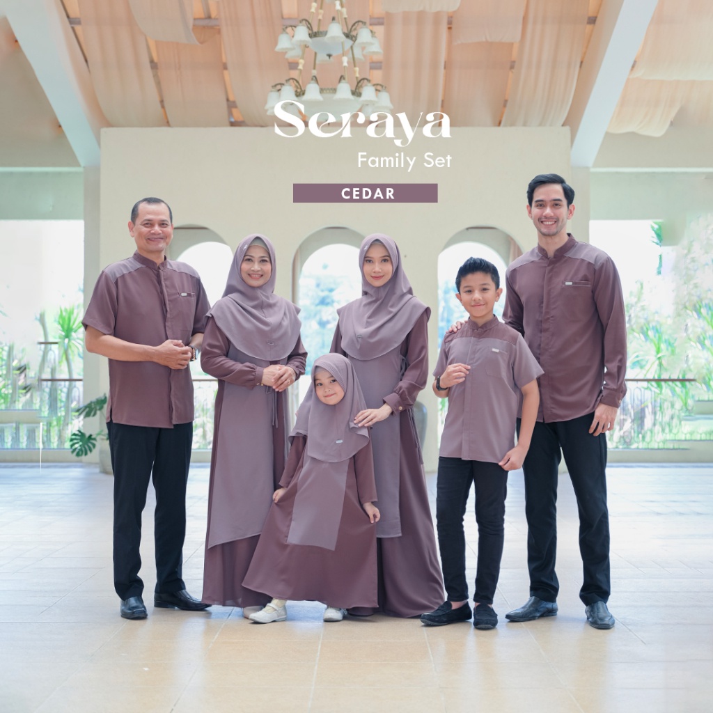 NAISHA OFFICIAL - CEDAR Seraya Family Set | Sarimbit Keluarga | Baju Lebaran