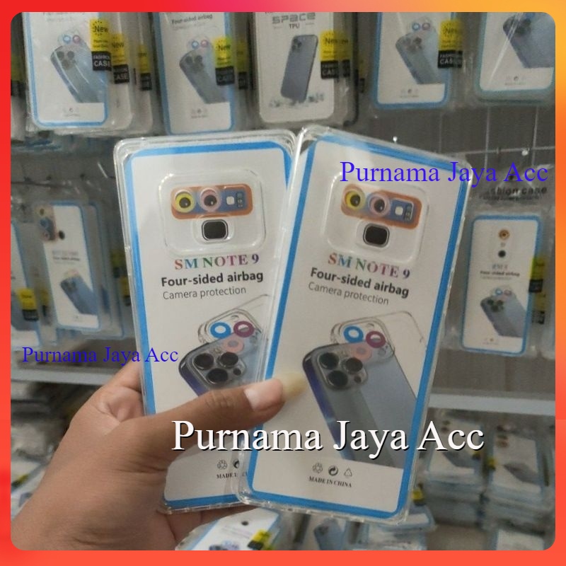 Softcase SAMSUNG NOTE 9 Case Clear Casing Bening Silikon Transparan Space Air Bag Macaron Pro Camera