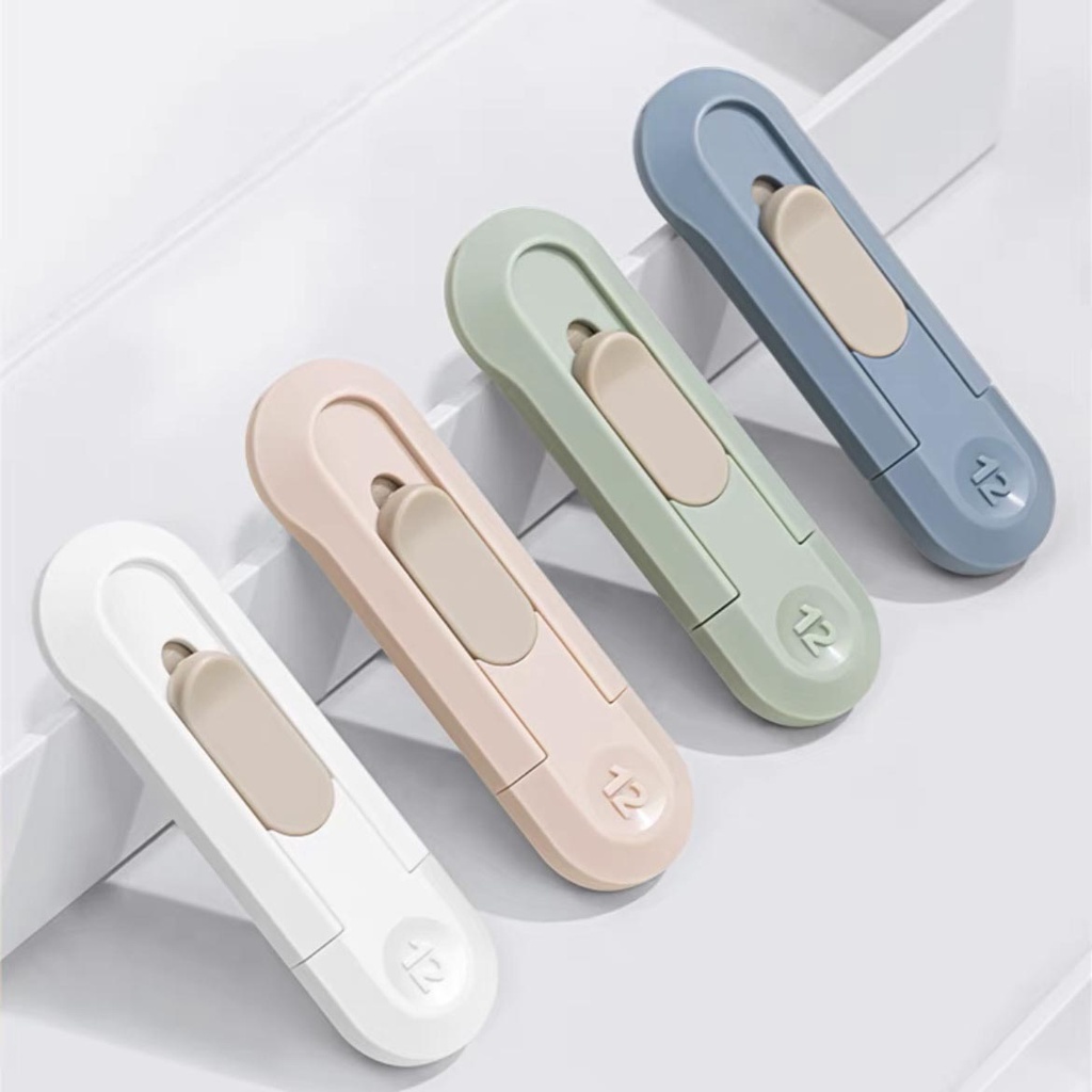 

14A. Cutter Portable Kecil Simple Polos / Pisau Pemotong Kecil Silet Cutter Mini Portabel