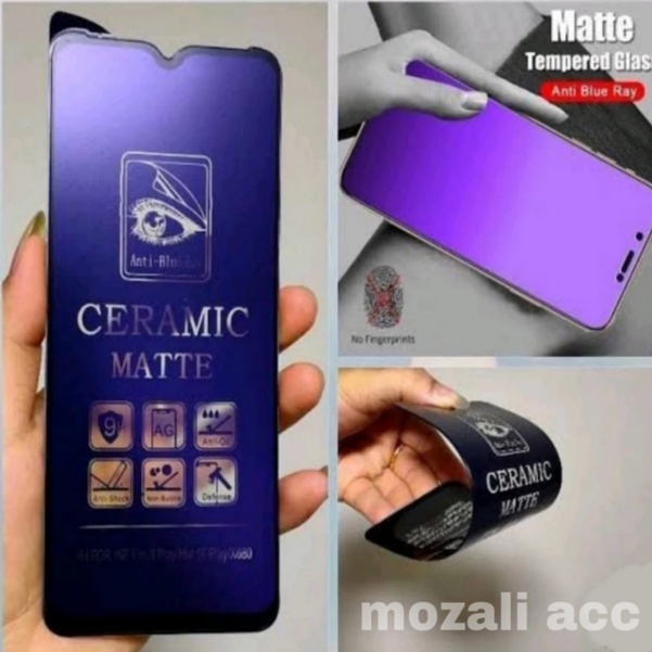TEMPERED GLASS CERAMIC MATTE ANTI BLUE OPPO F9 OPPO F9 PRO