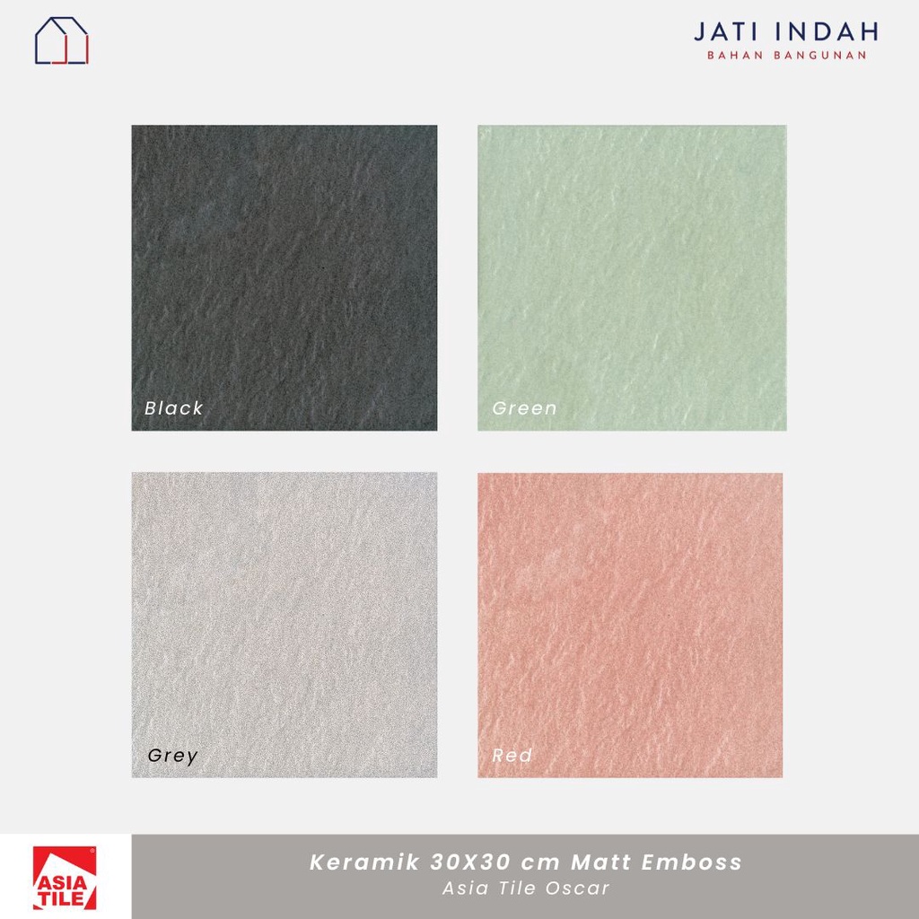 Keramik Kasar 30x30 cm Asia Tile Oscar | Untuk Teras Kamar Mandi Halaman dll