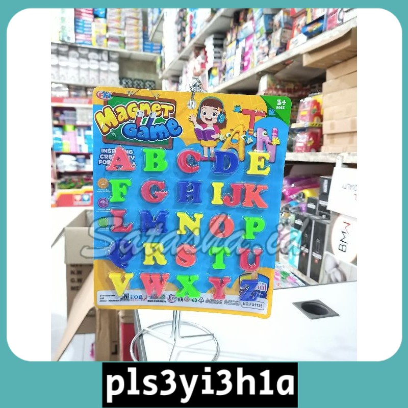FU.1135 MAINAN ANAK MAGNETIC GAME ABJAD KECIL / MAINAN EDUKASI BELAJAR HURUF