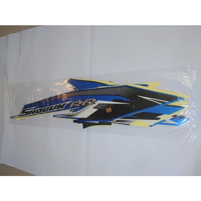 Stiker Bodi & Lis Body & Striping Shogun RR 2008 Hitam Biru