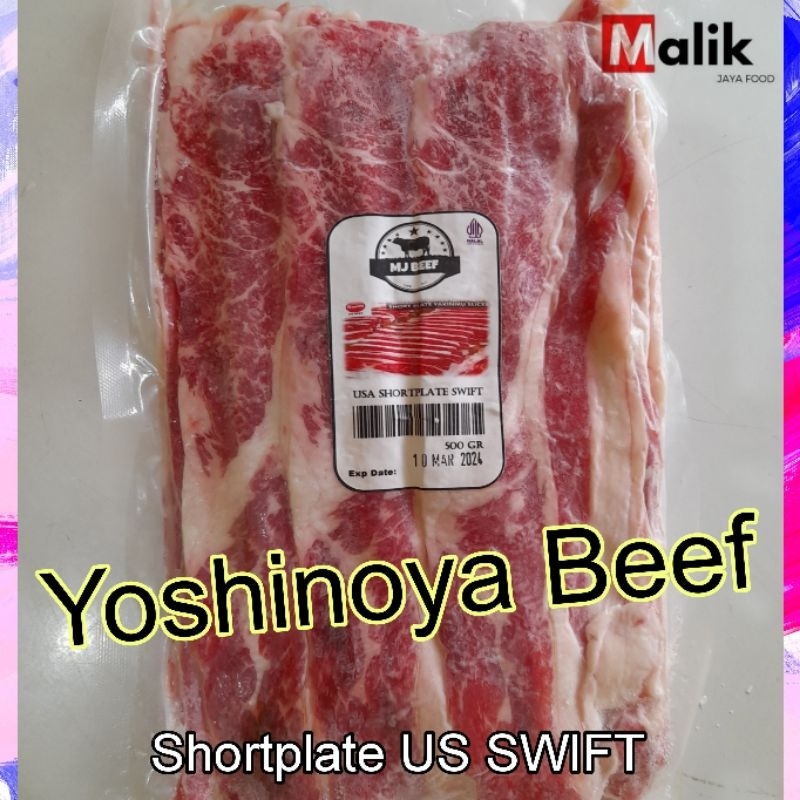 

COD Daging Sapi Daging Slice Beef Slice Shortplate USA Swift 500gr/ Yoshinoya Beef