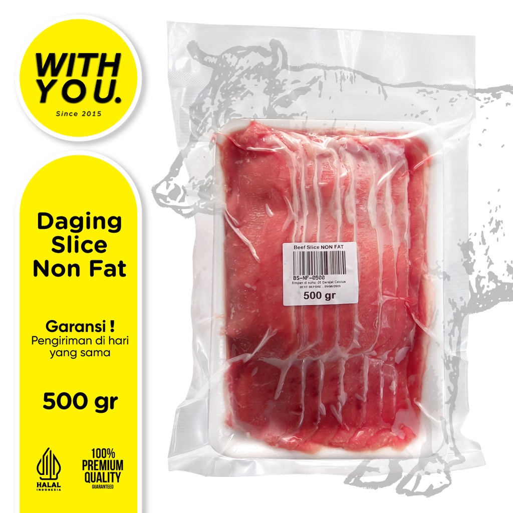 

COD DAGING SLICE NONFAT SIRLOIN TERIYAKI SUKIYAKI 500gr