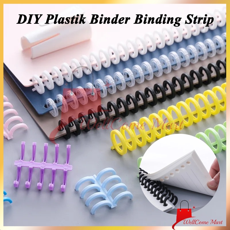 

DIY Spiral Binder Strip Lingkaran / DIY Ring Binding Binder Loose Leaf / DIY Plastik Binder Binding Strip