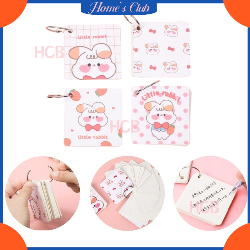 

HCB Spiral Notebook / Loose Leaf Book / Sticky Note / Memo / Memo Hamster Dino Sticky Note Lucu / Buku Mini Ring Isi 80 Lembar