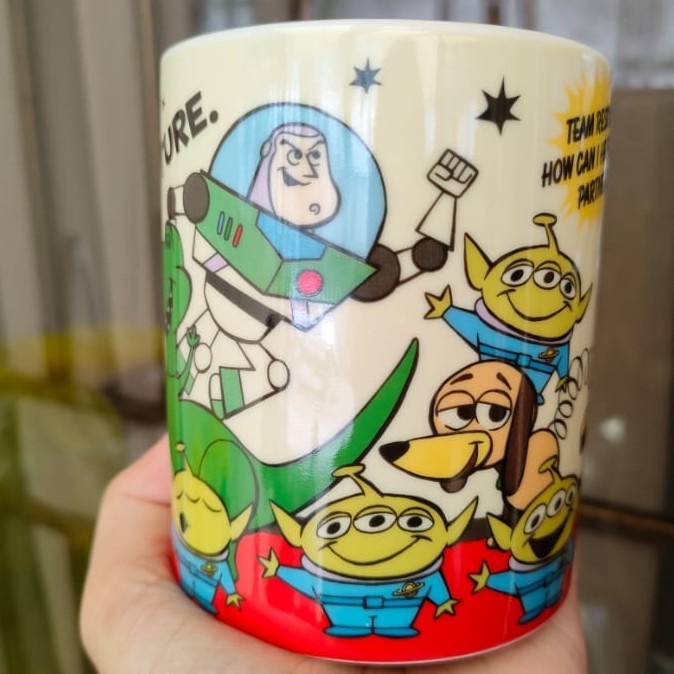 Mug Porcelain Toy Story Disney PIXAR Gelas Anak Disneyland Edition