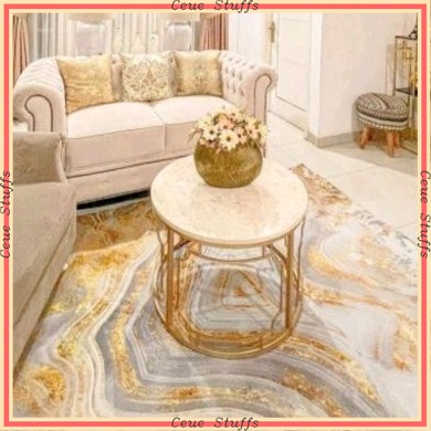 PROMO KARPET AESTHETIC MODEL TERBARU BIKIN CANTIK RUANGAN  Karpet Marble Estetik