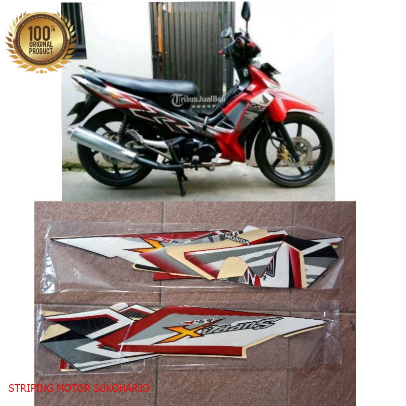 (ORI) Stiker striping supra x 125 r 2011 2012 kualitas original