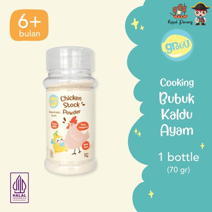 

Grouu Chicken Stock Powder Bubuk Kaldu Ayam 90 gram