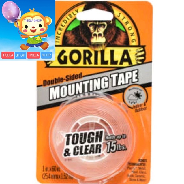 

ORIGINAL BRAND Gorilla Lem double tape tough clear solasi MADE IN KOREA 10276128 inch