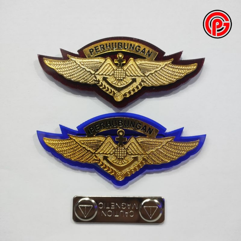 Best Seller Wing Perhubungan / Wing Dishub / Wing Perhubungan Magnet / Wing Perhubungan Etching / At