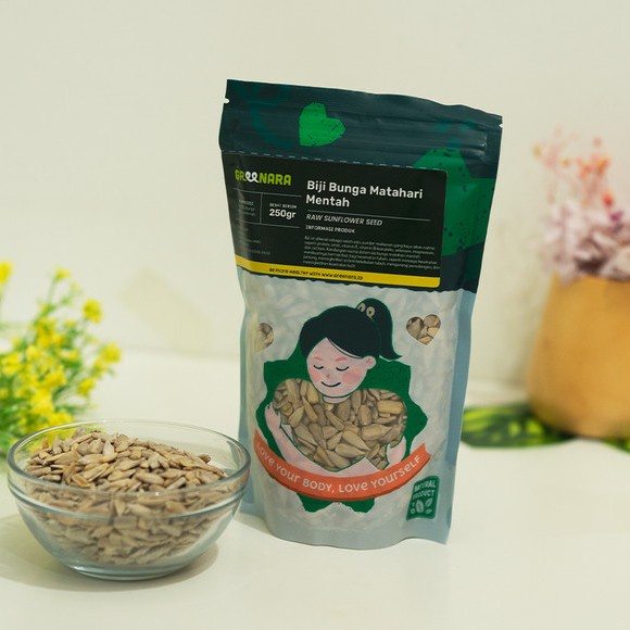 

[KUALITAS TERBAIK] Kuaci Kupas Mentah 250gr / Raw Sunflower Seed Premium