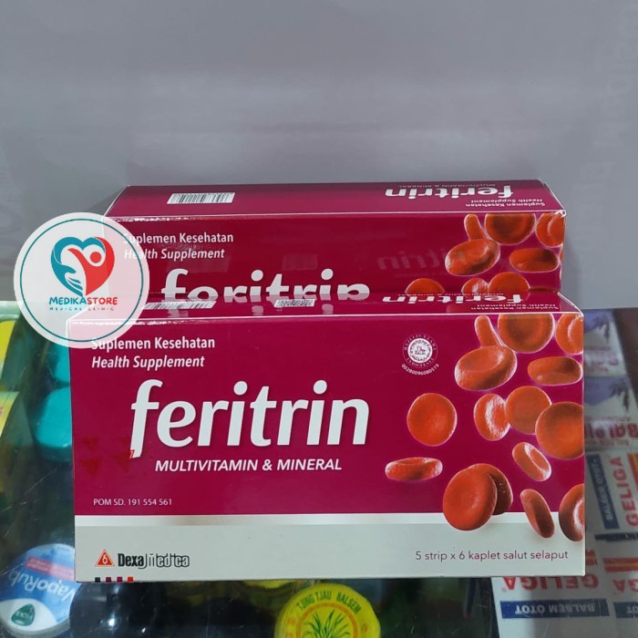 (murah)- feritrin tablet isi 30 perbox -100% original
