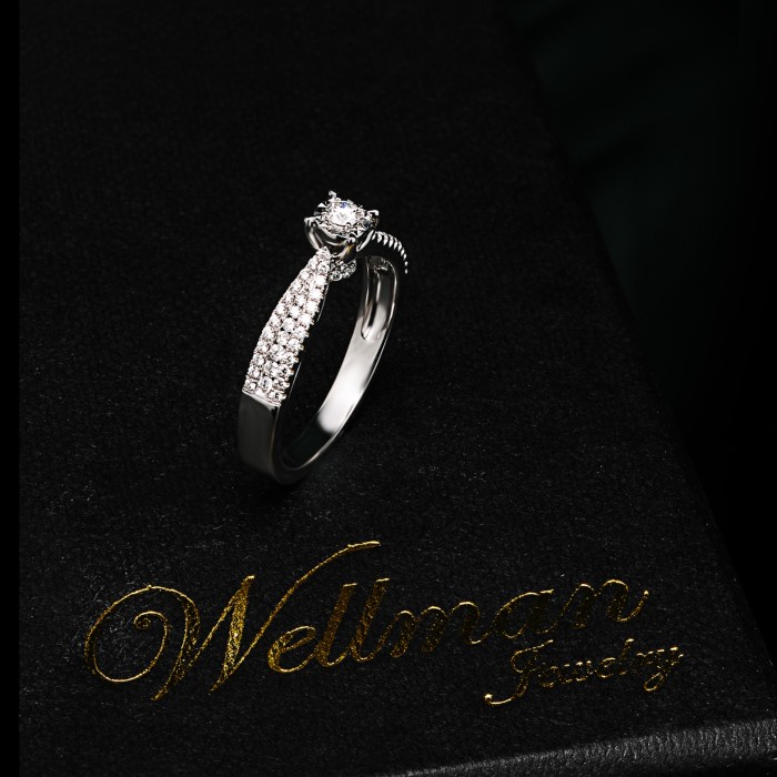 Cincin Berlian Solitaire White Gold 18K #WJSF0254 / Diamond Solitaire