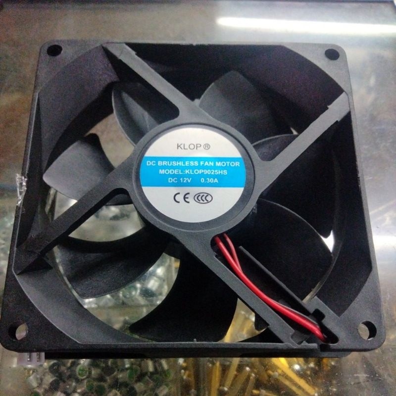 KIPAS FAN DC 9 CM 12 V DC / KIPAS 12V 9CM / FAN DC 12 VOLT 9CM