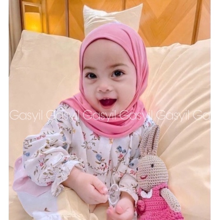 Pashmina Instan Anak 1-3 tahun / hijab bayi perempuan / jilbab anak non pet