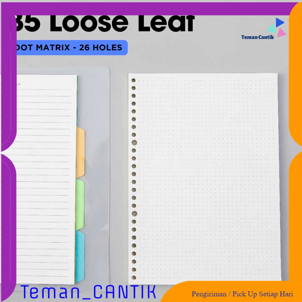 

TC - ATK MINKYS Kertas Binder B5 26 Lubang Loose Leaf Paper 60 Sheets - B5-26