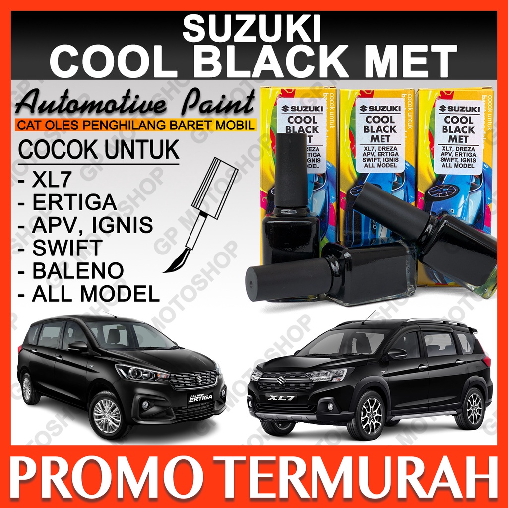 SUZUKI COOL BLACK METALLIC CAT OLES PENGHILANG BARET MOBIL  GORES CAT MOBIL ERTIGA SWIFT HITAM