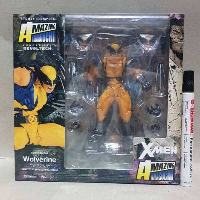 Mainan action figure 
Wolverine
AMAZING
YAMAGUCHI
POWERED BY REVOLTECH
X MEN
WOLVERINE