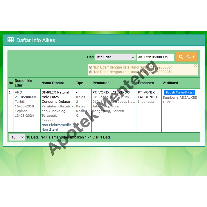 Brainnn Kondom Simplex Deluxe - Isi 12