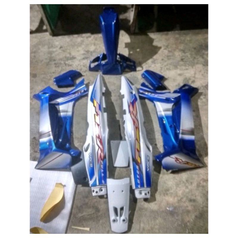 BISA COD Paket Murah Cover body bodi dek fullset halus YAMAHA FIZR FIZ R F1Z R FIZZ R custom biru Be