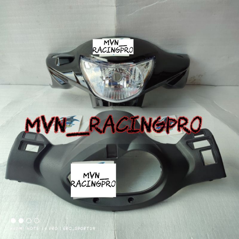BISA COD Cover batok full set reflektor headlamp warna hitam SUZUKI SMASH NEW SR Kualitas terjamin b