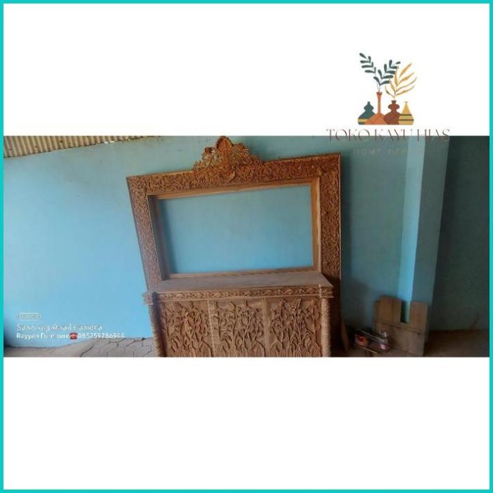 TERMURAH JF meja rias pluru kayu jati/ukir jeparA/furniture jepara/mebel jepara - mentahan