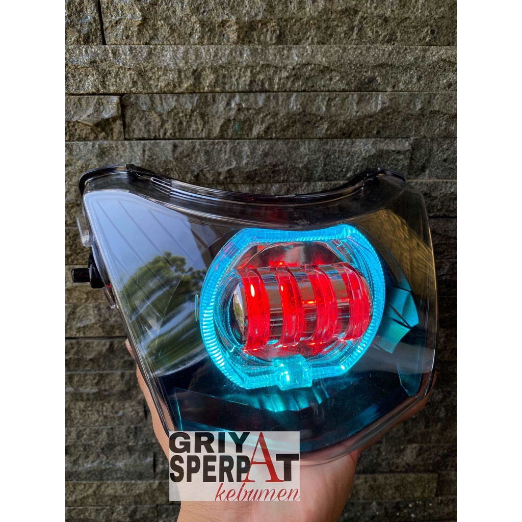 LAMPU DEPAN SUPRA FIT NEW BILED PROJIE CUSTOM SUPER KECE