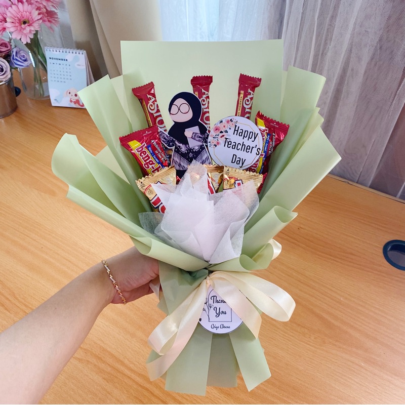 

READY - SN03 - buket snack spesial hari guru