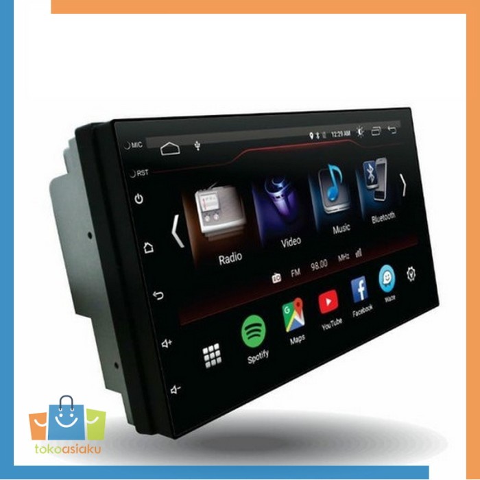 Tape Mobil Head Unit Mobil Android 9 LCD 7 Inch Bluetooth 9218