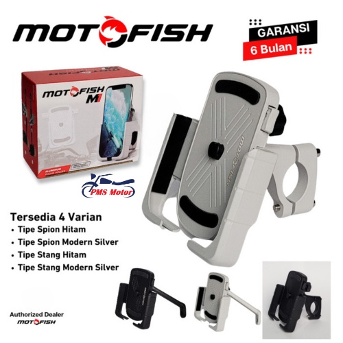 MOTOFISH M1 Holder HP Kualitas Super FULL ALUMINIUM Super Kuat Super Lengkap Phone Holder by Osopro 