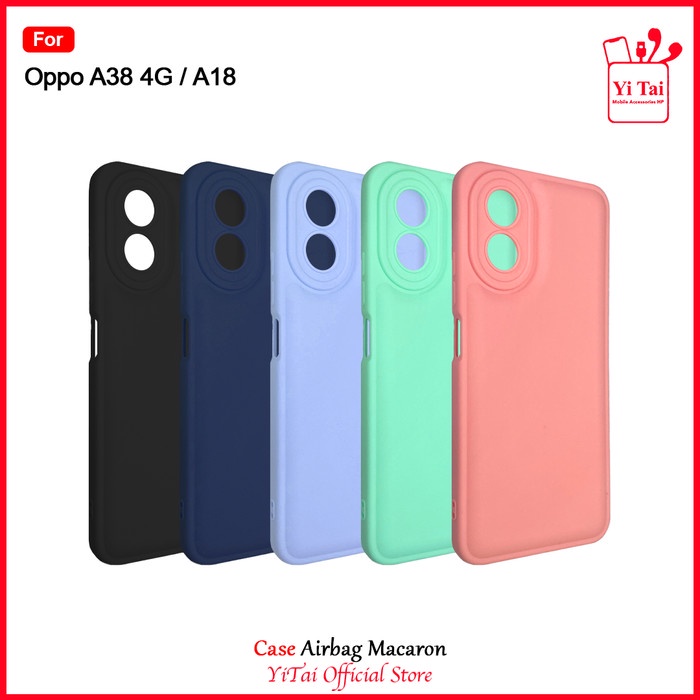 YITAI - YC37 Case Airbag Macaron Oppo A18 Oppo A38 4G