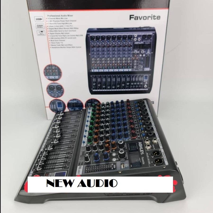 Mixer Audio Ashley Favorite8 Usb Bluetooth Original Mixing 8 Channel Favorite 8 ( BISA COD )