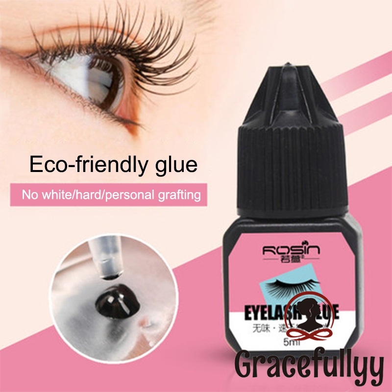 [COD]Rosin Eyelash Extension Glue 5ml Tidak Perih Tahan Lama Tidak Berbau Hitam-GY