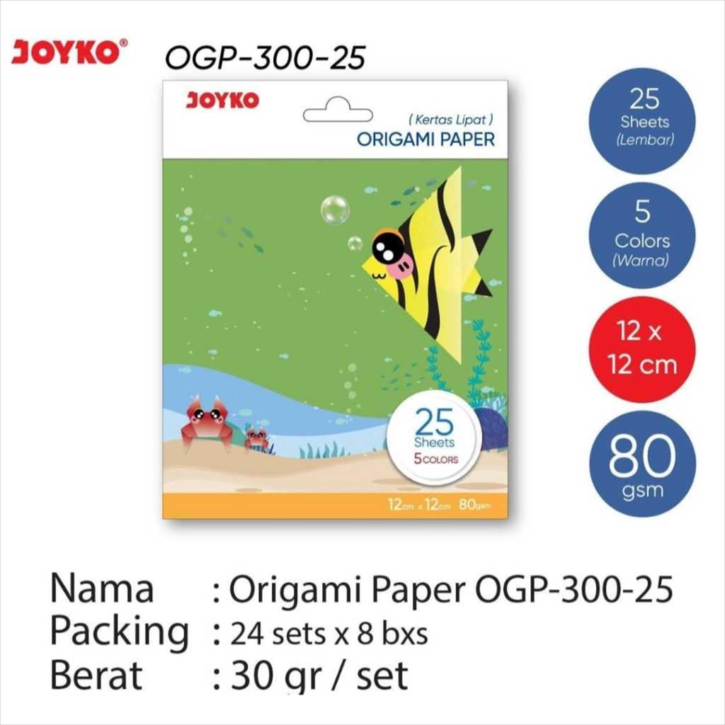 

Origami Paper Joyko 12x12 cm OGP-300-25 (25 Sheet)