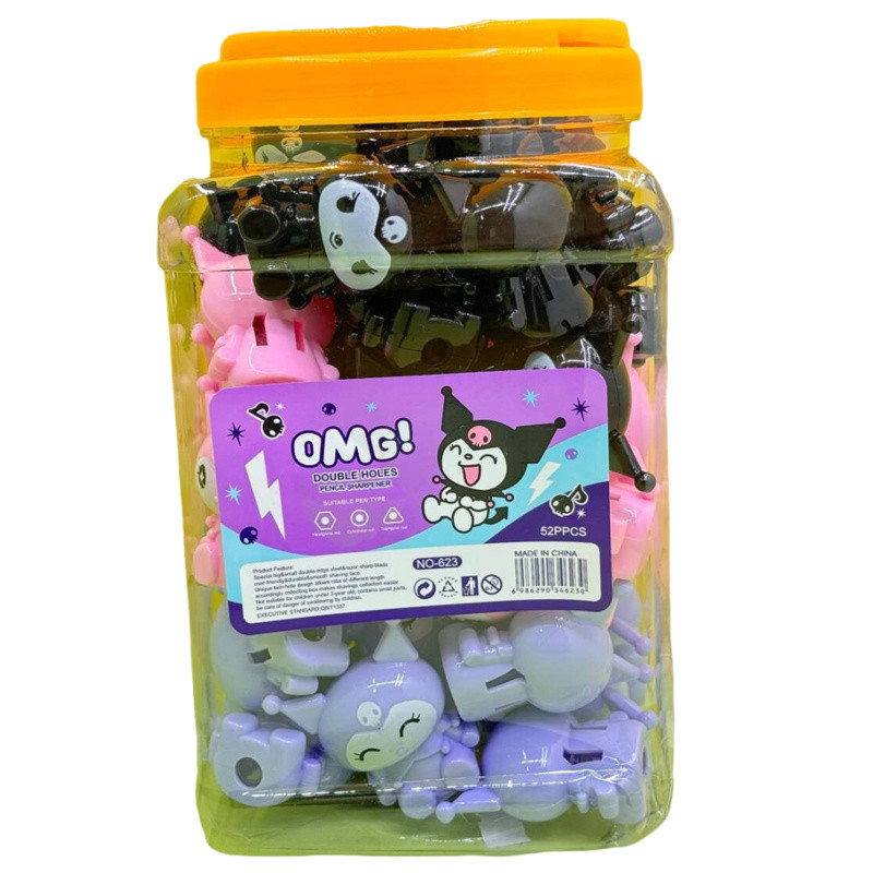 

Sanrio Pencil Sharpener 52Pcs Kawaii Kuromi Pencil Sharpener Creative Cartoon Stationery School Supply Friend Birthday Gifts