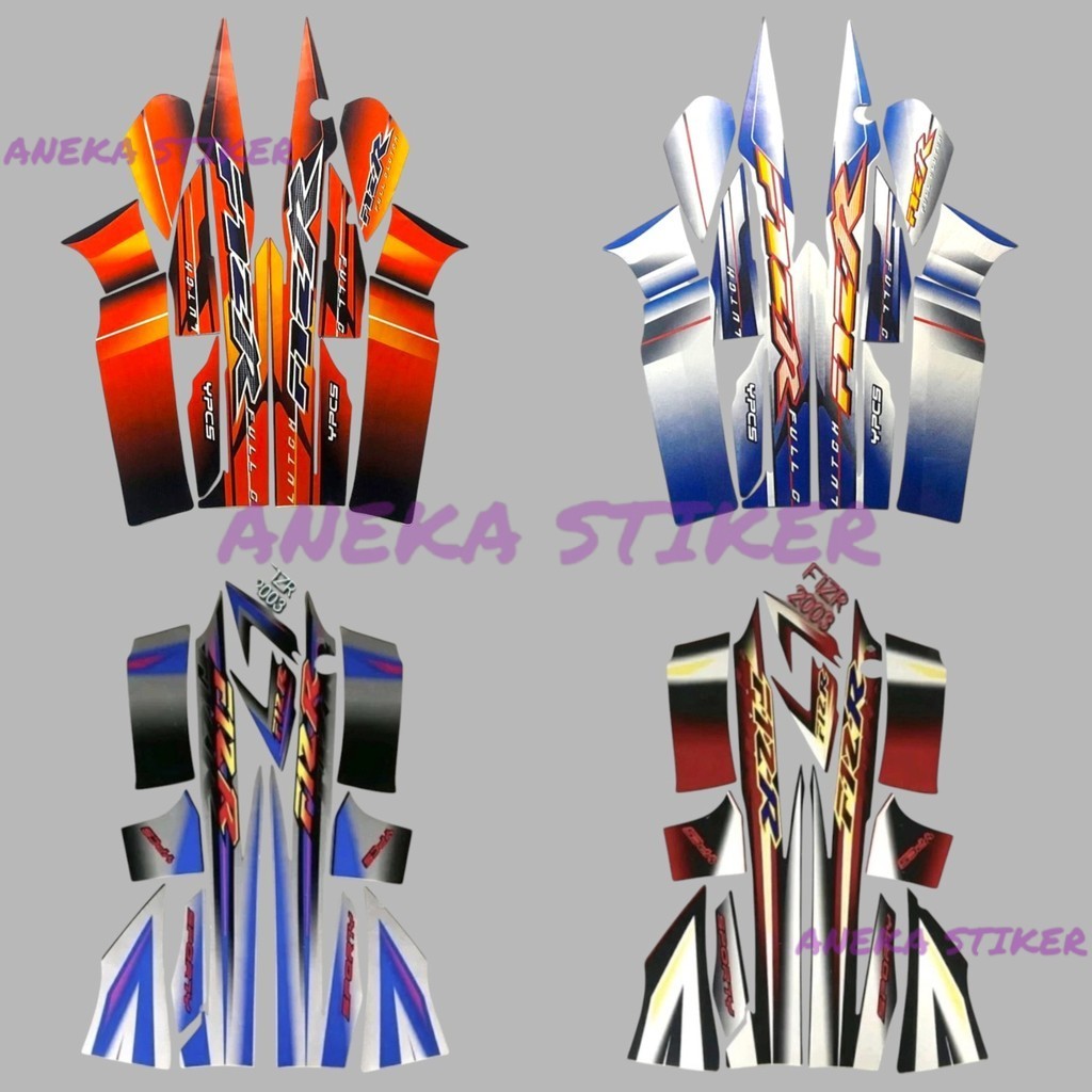 Striping stiker Yamaha F1ZR fiz r f1 zr 2003 list body standar
