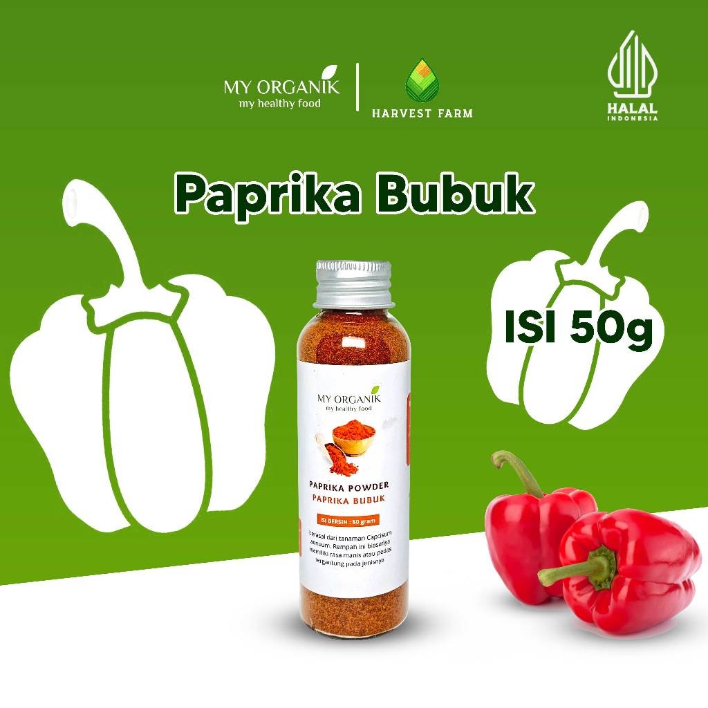 

My Organik Paprika Merah Bubuk Murni Tanpa Campuran 50 gram