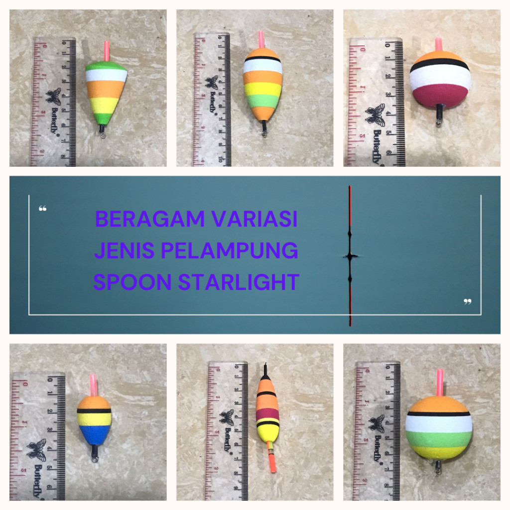 Kambangan Pancing Busa Pelampung pancing spoon busa bulat besar / kecil