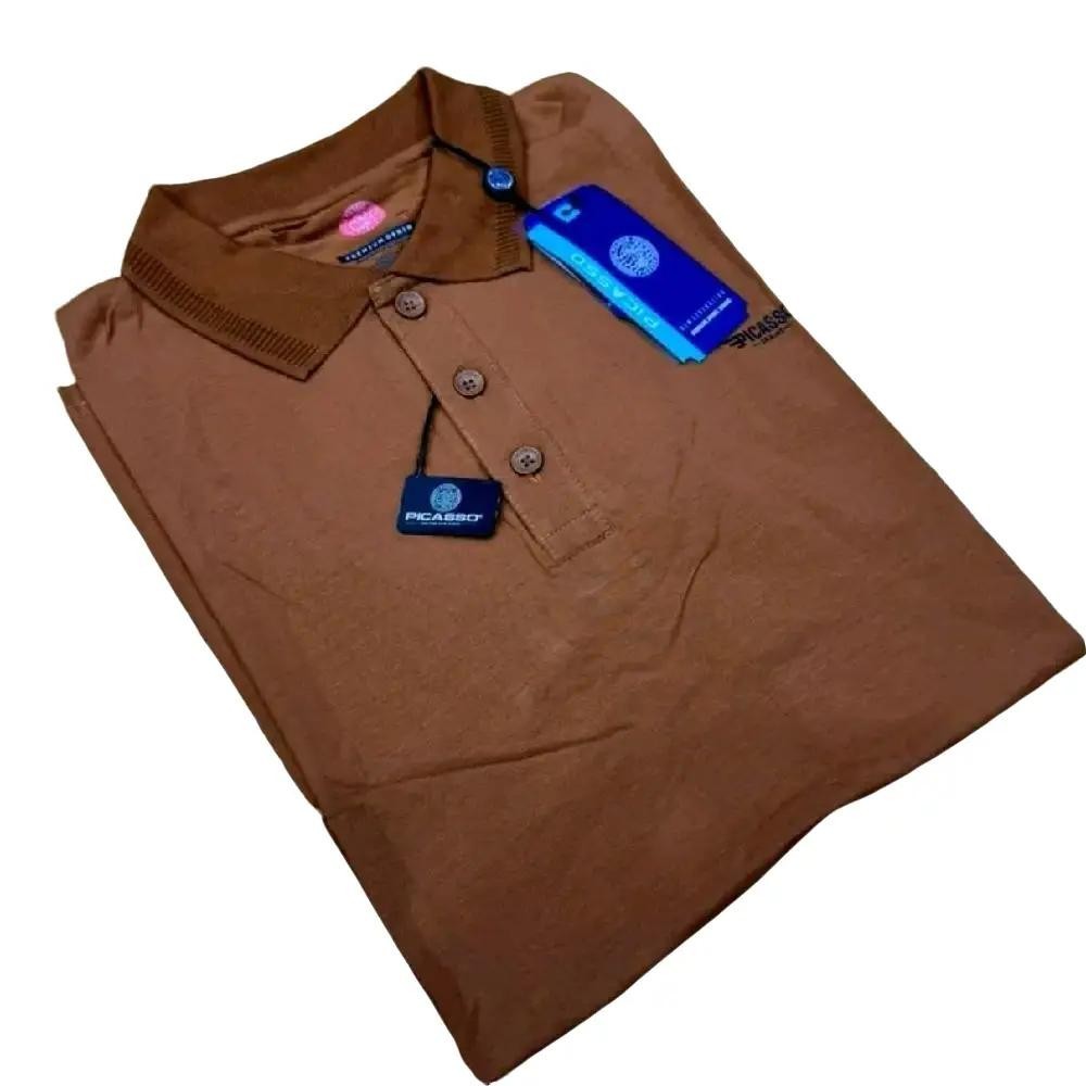 PROMO Baju kaos Kerah picasso original bahan Spandex