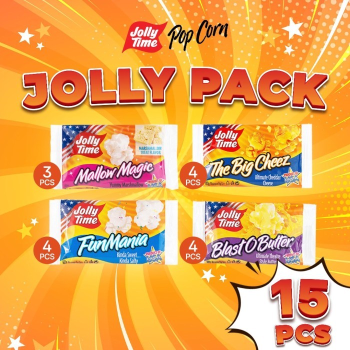 

READY STOCK!!! Jolly Time Popcorn- Paket Jolly Pack (15 pcs) - live